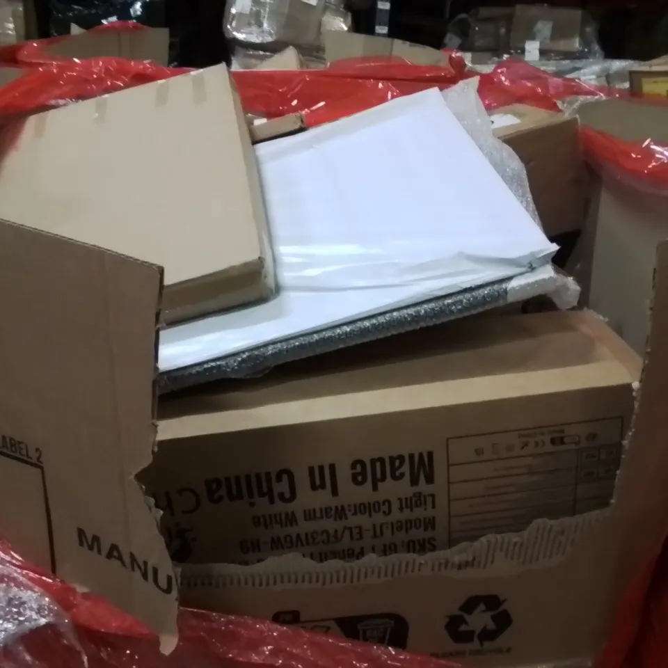 PALLET OF ASSORTED HOUSEHOLD GOODS AND PRODUCTS TO INCLUDE;WOODEN HANGERS,AUTOMATIC FEEDER,KNITTING MACHINE