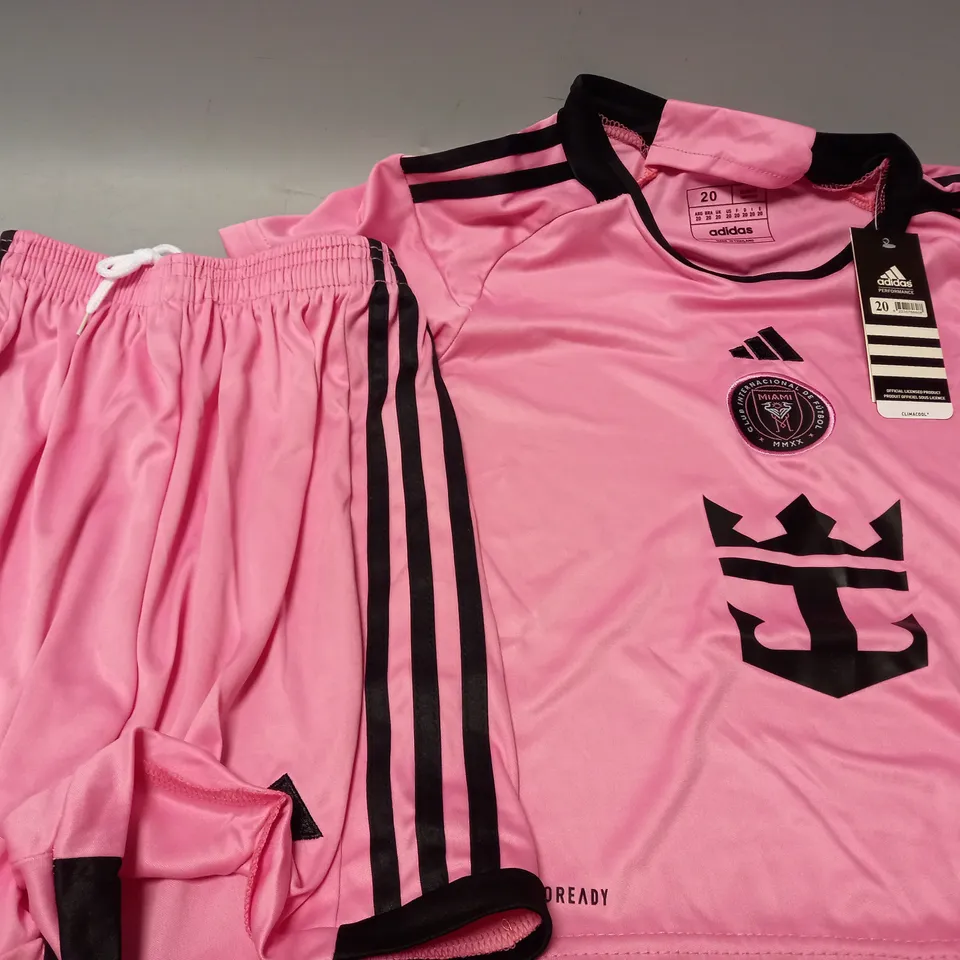 ADIDAS INTER MIAMI FOOTBALL CLUB SHIRT - SIZE 20 