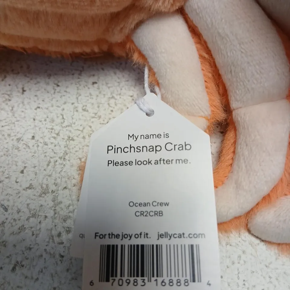 JELLYCAT PINCHSNAP CRAB PLUSH – OCEAN CREW