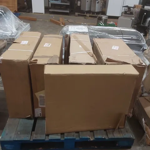 PALLET CONTAINING ASSORTED BATHROOM CABINET PARTS ECT