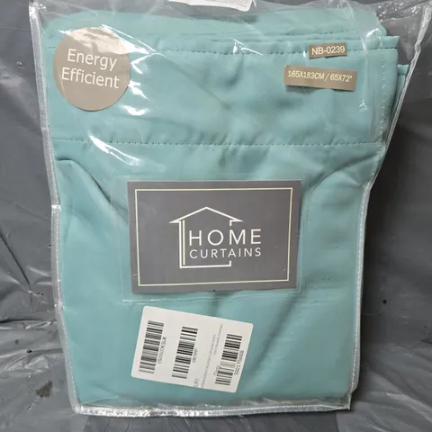 HOME CURTAINS WOVEN BLACKOUT PLEATED CURTAINS (165 X 183CM)