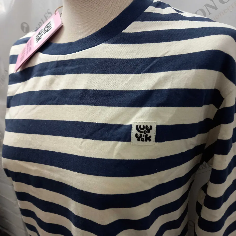 LUCY AND YAK KENNY LONG SLEEVE T-SHIRT SIZE XS