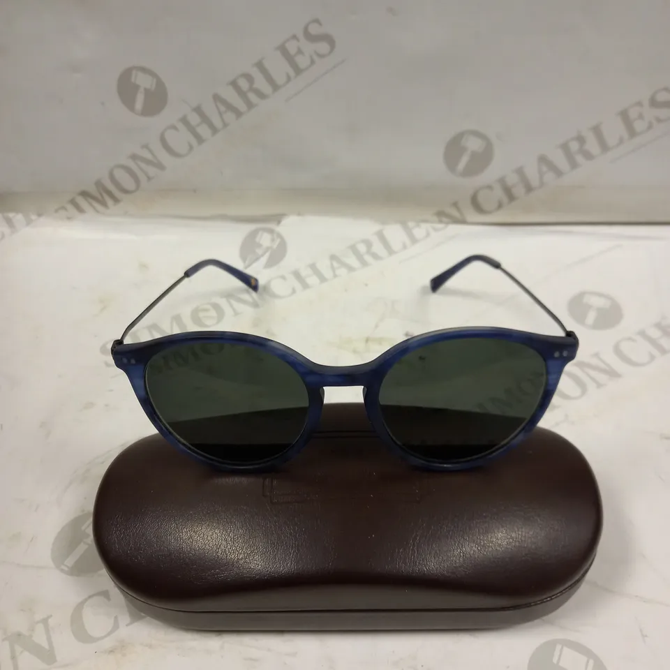 LONDON RETRO AISLEY BLUE HORN/SHINY BLACK PRESCRIPTION SUNGLASSES 