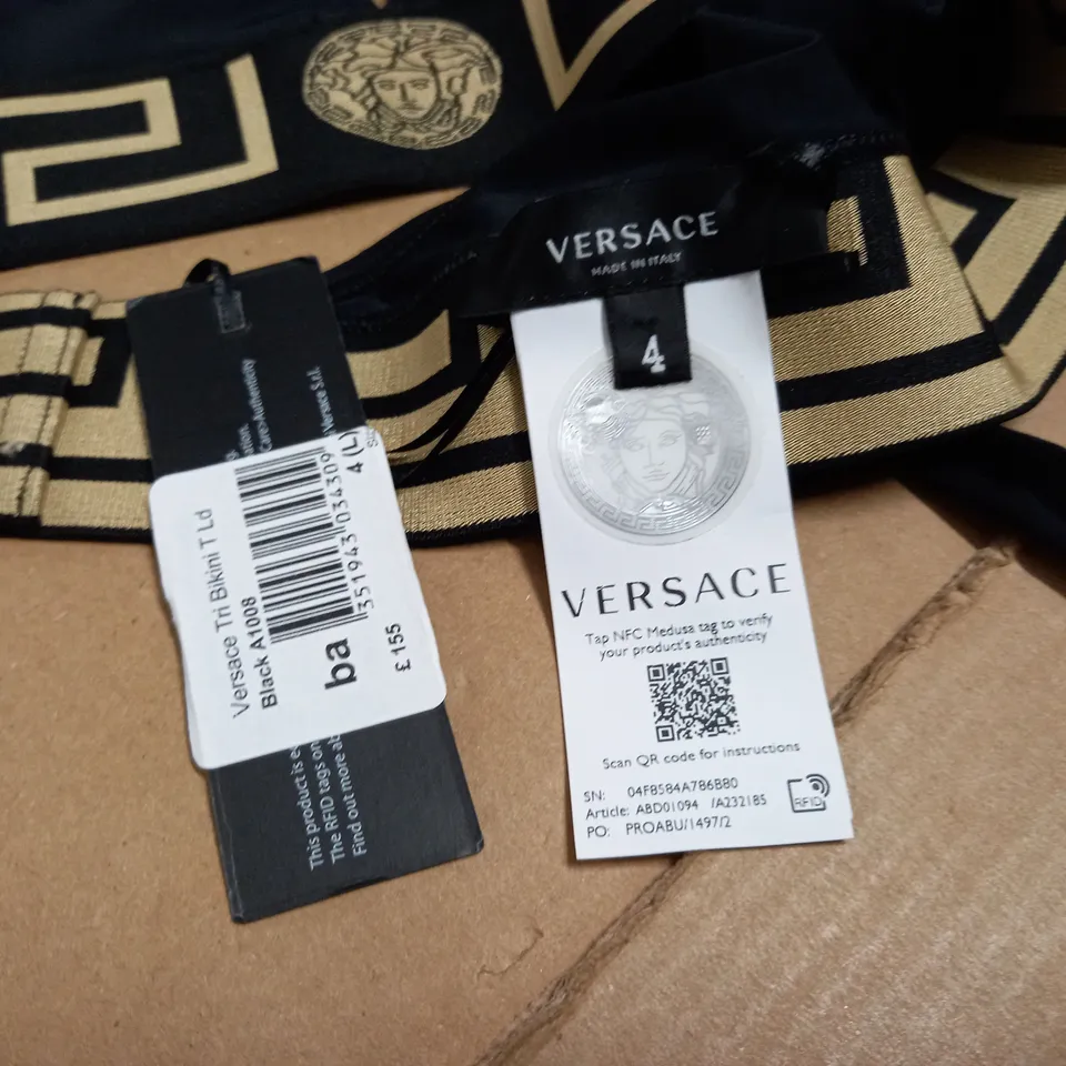 VERSACE TAPE BIKINI TOP - 4(L)