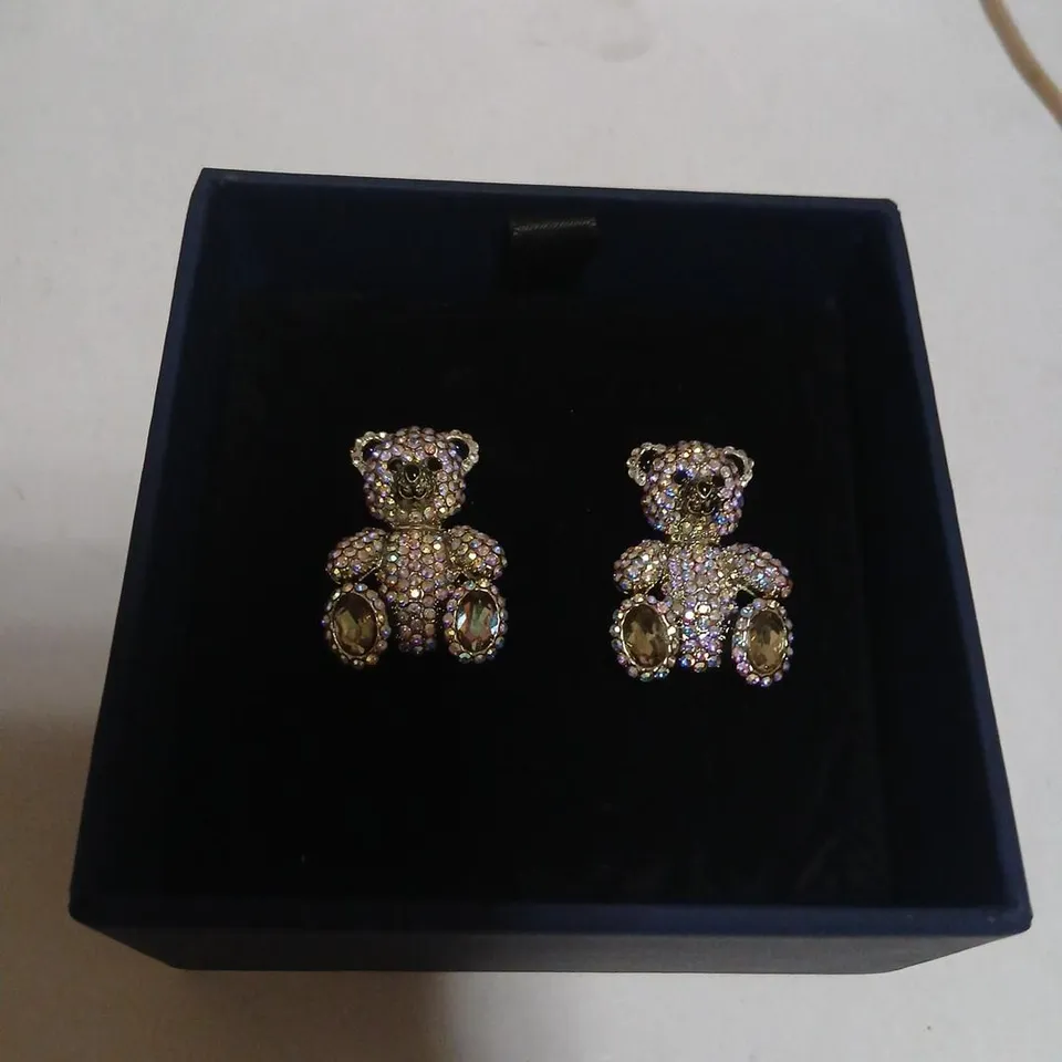 BUTLER & WILSON TEDDY BEAR EARRINGS 