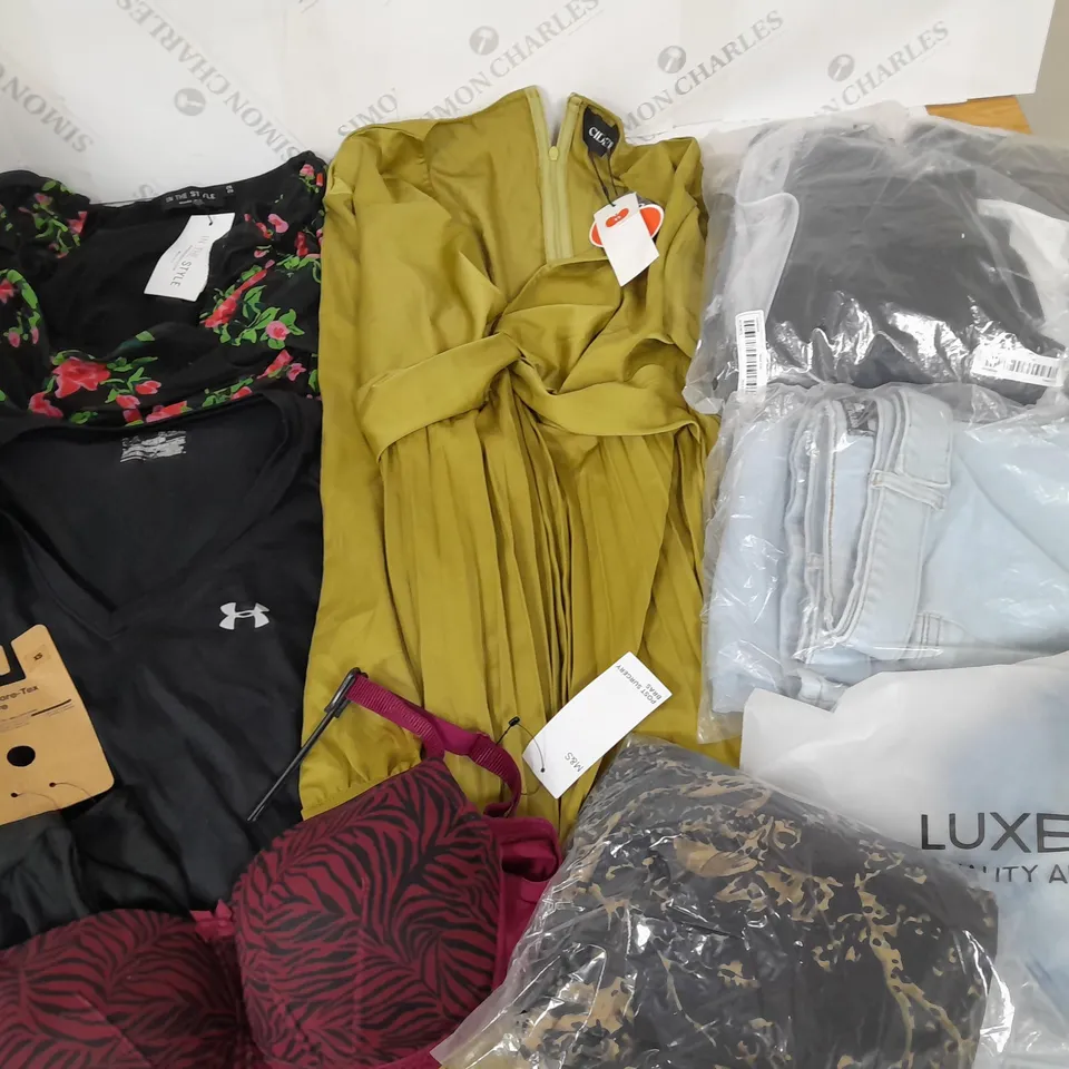 LARGE QUANTITY OF ASSORTED CLOTHING ITEMS TO INCLUDE  CIDER, LUXETOKILL AND M&S