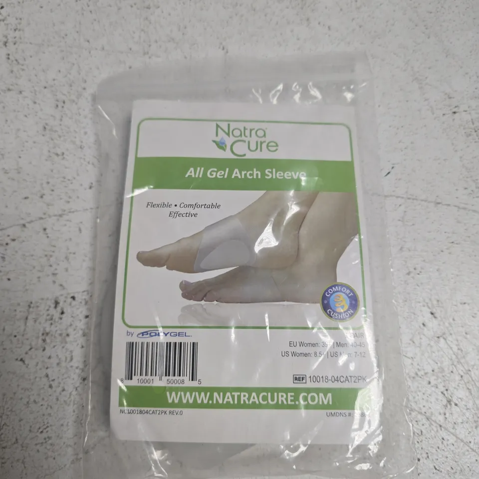 NATRA CURE ALL GEL ARCH SLEEVE – FOOT ARCH SUPPORT (SEALED PACK)