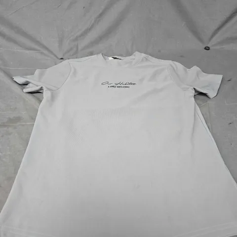 EN & 10 GREY CREW NECK TEE SIZE M