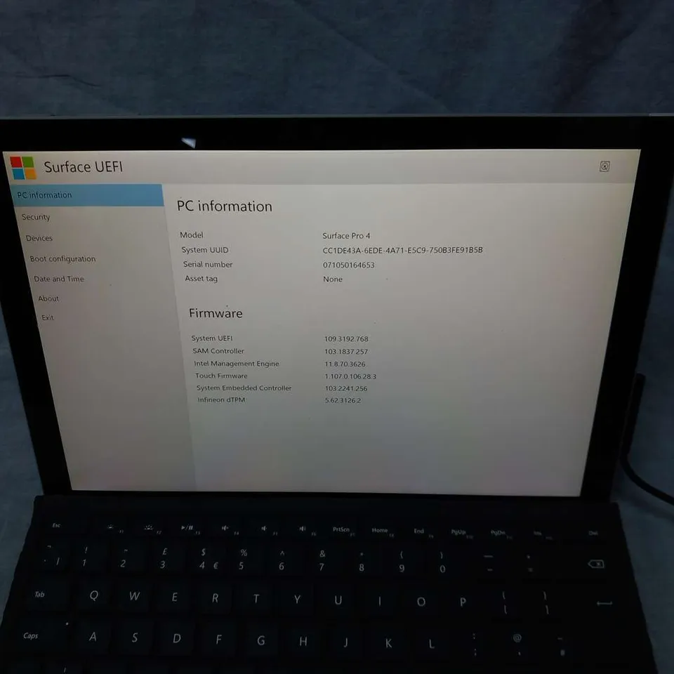 MICROSOFT SURFACE PRO 4 128GB