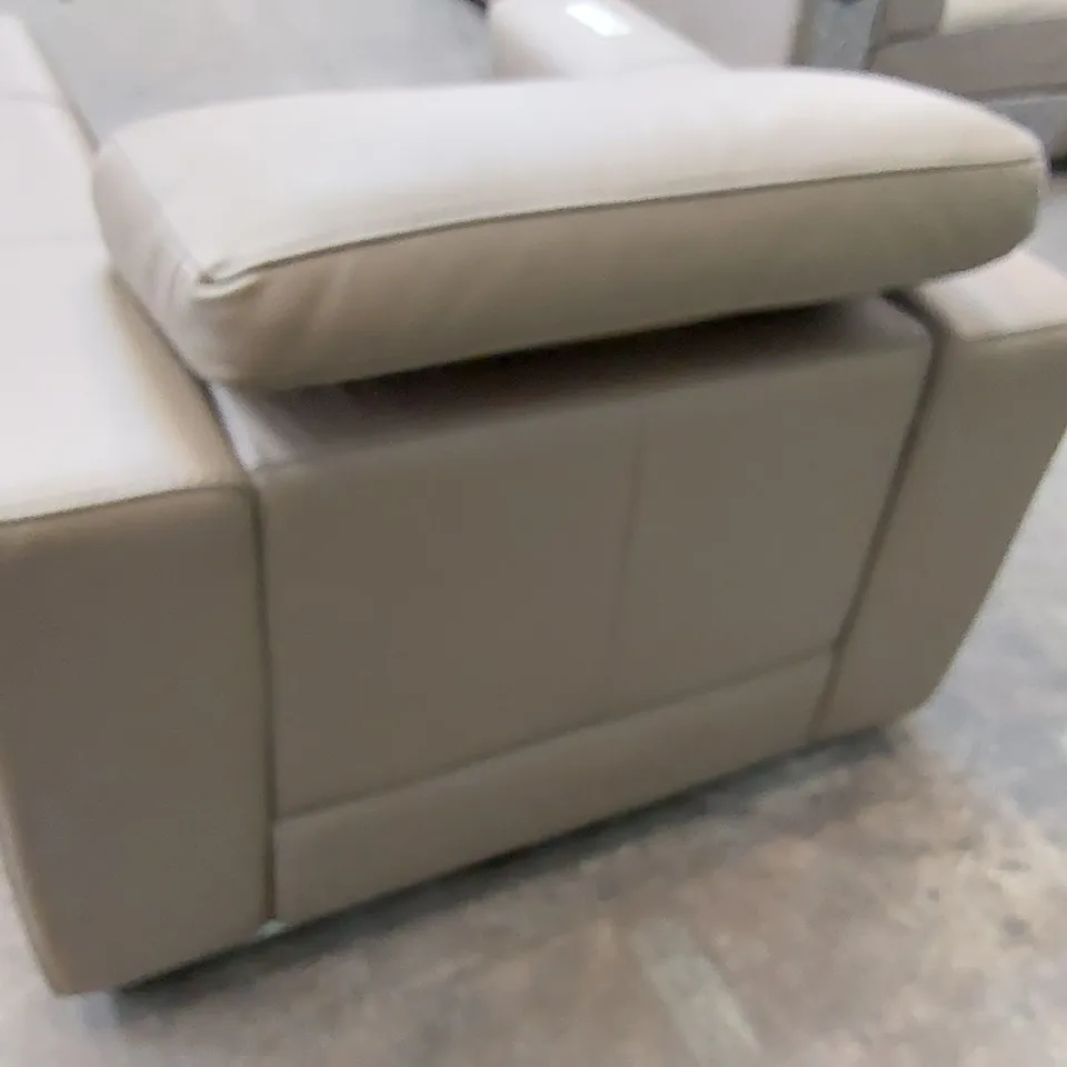 BROWN LEATHER ARMCHAIR 