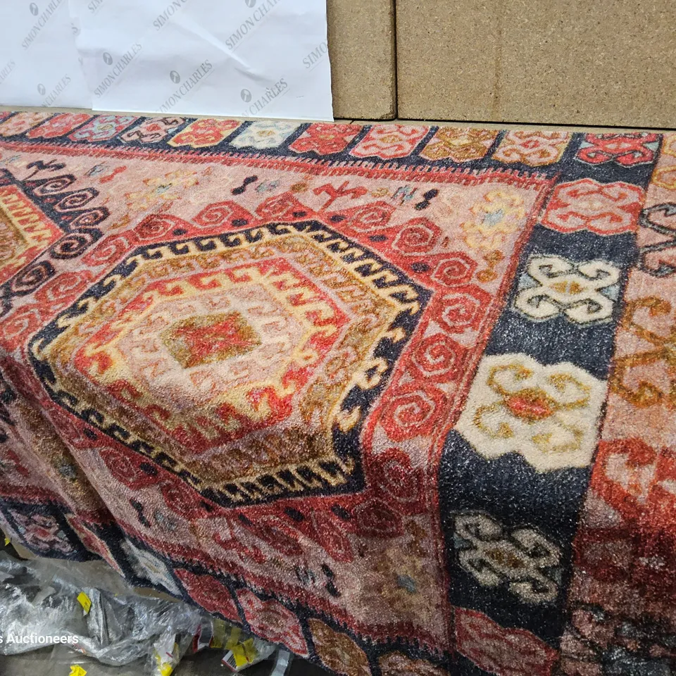 BITHIAH AZTECHANDMADE RED RUG 120 × 180