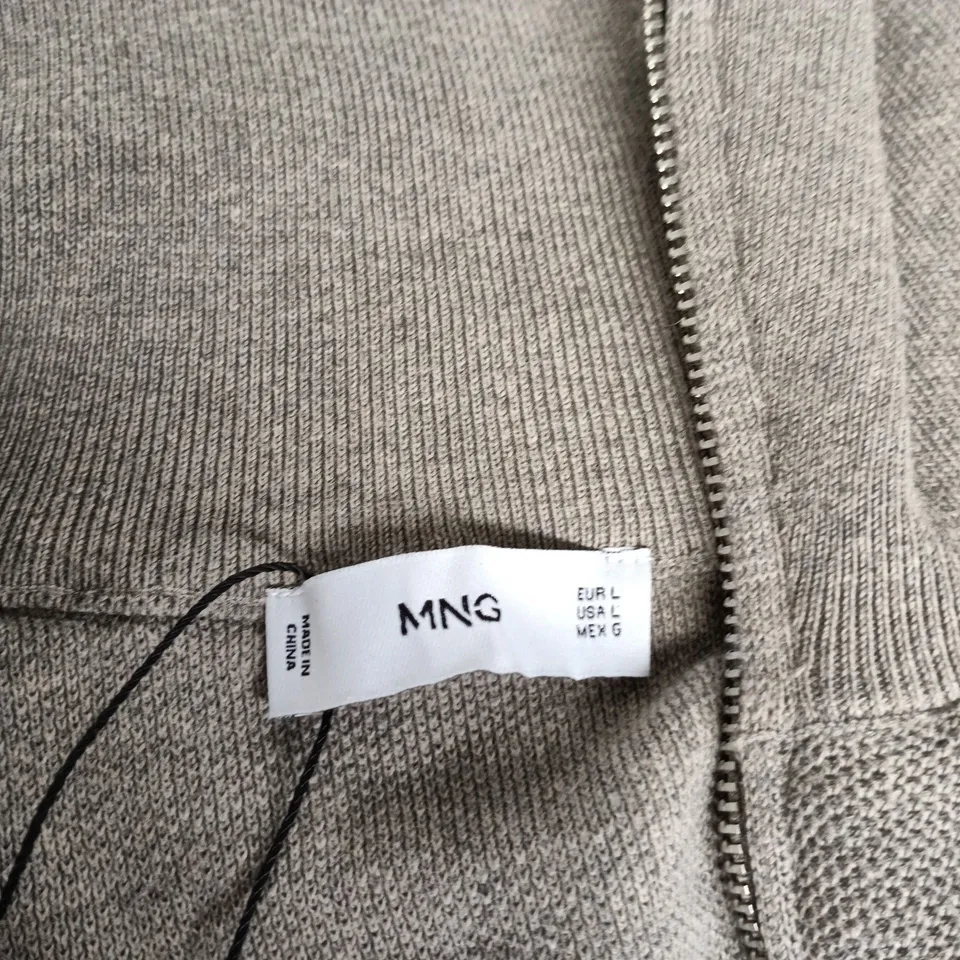 MNG KNIT ZIP SWEATER – MEN'S, BROWN (EUR L / USA L)
