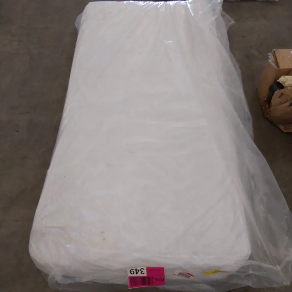 QUALITY BAGGED 3FT SINGLE HYBRID FIBRE FOAM OPEN COIL MATTRESS 