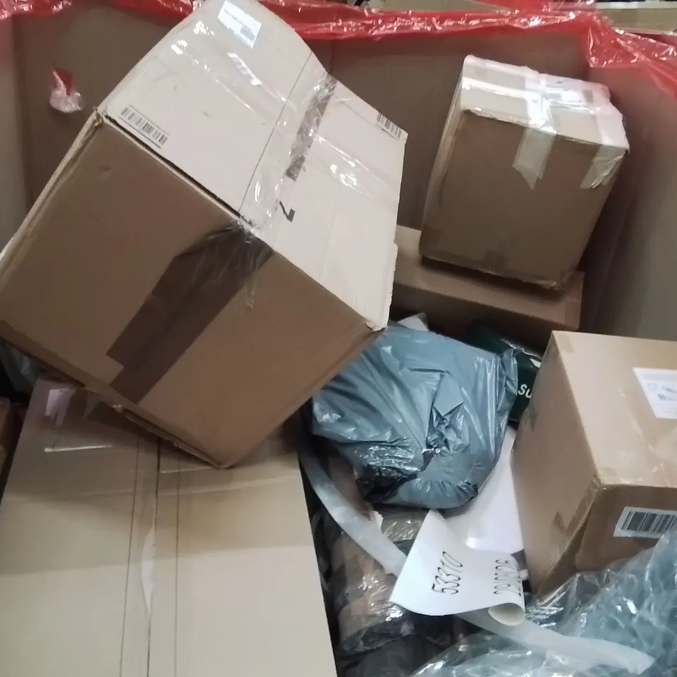 PALLET OF ASSORTED HOUSEHOLD GOODS AND PRODUCTS TO INCLUDE;CEILING LIGHT,PROJECTOR CEILING MOUNT,WATER FILTRATION SYSTEM