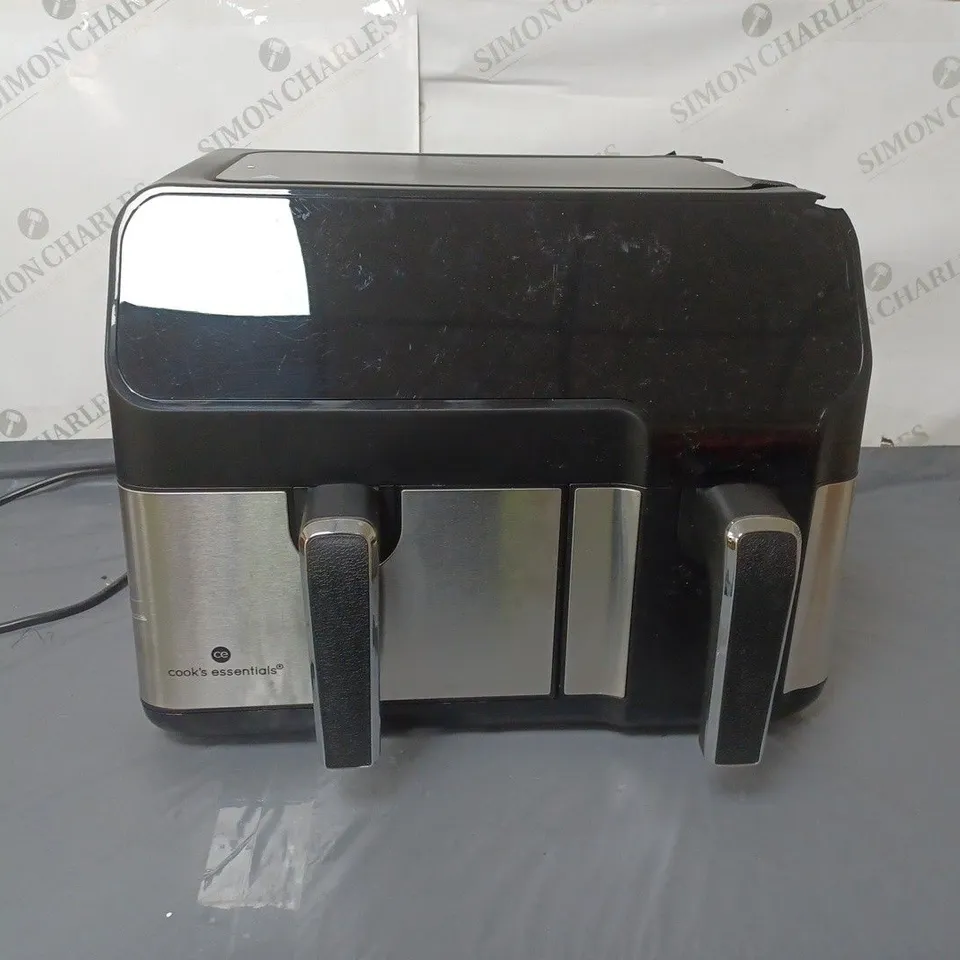 BOXED OUTLET COOK'S ESSENTIALS DUAL AIR FRYER