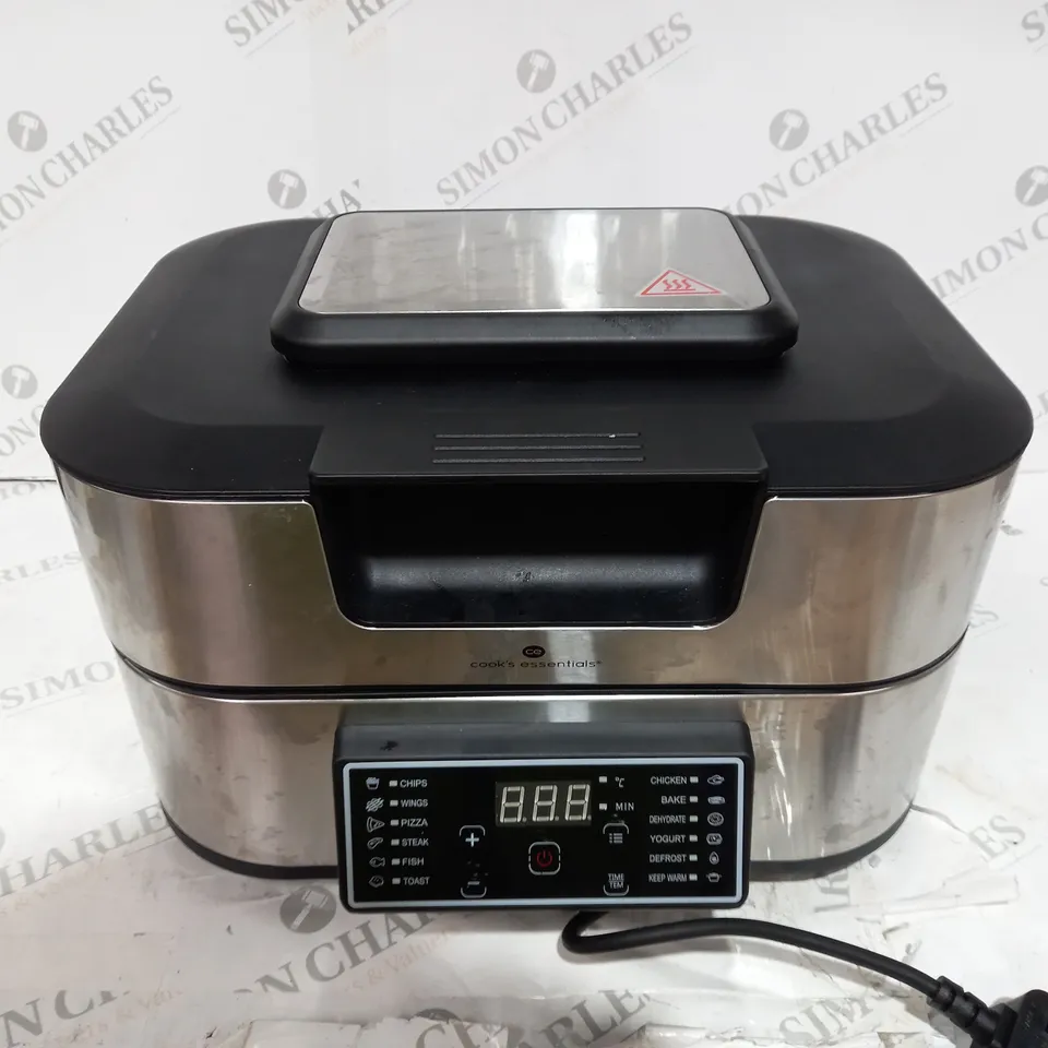 BOXED OUTLET COOK'S ESSENTIALS GRILL & AIRFRYER 5.5L