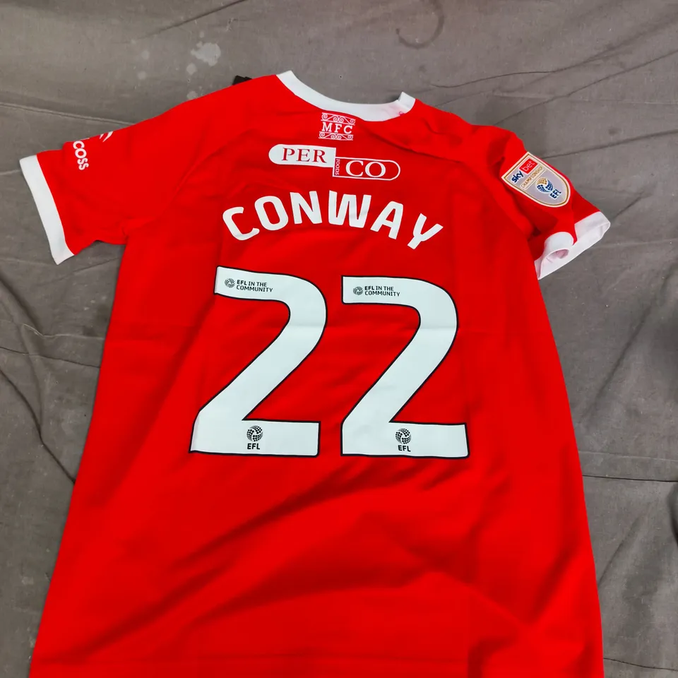 CASTORE MIDDELSBROUGH JERSEY (#22 - CONWAY) - MEDIUM
