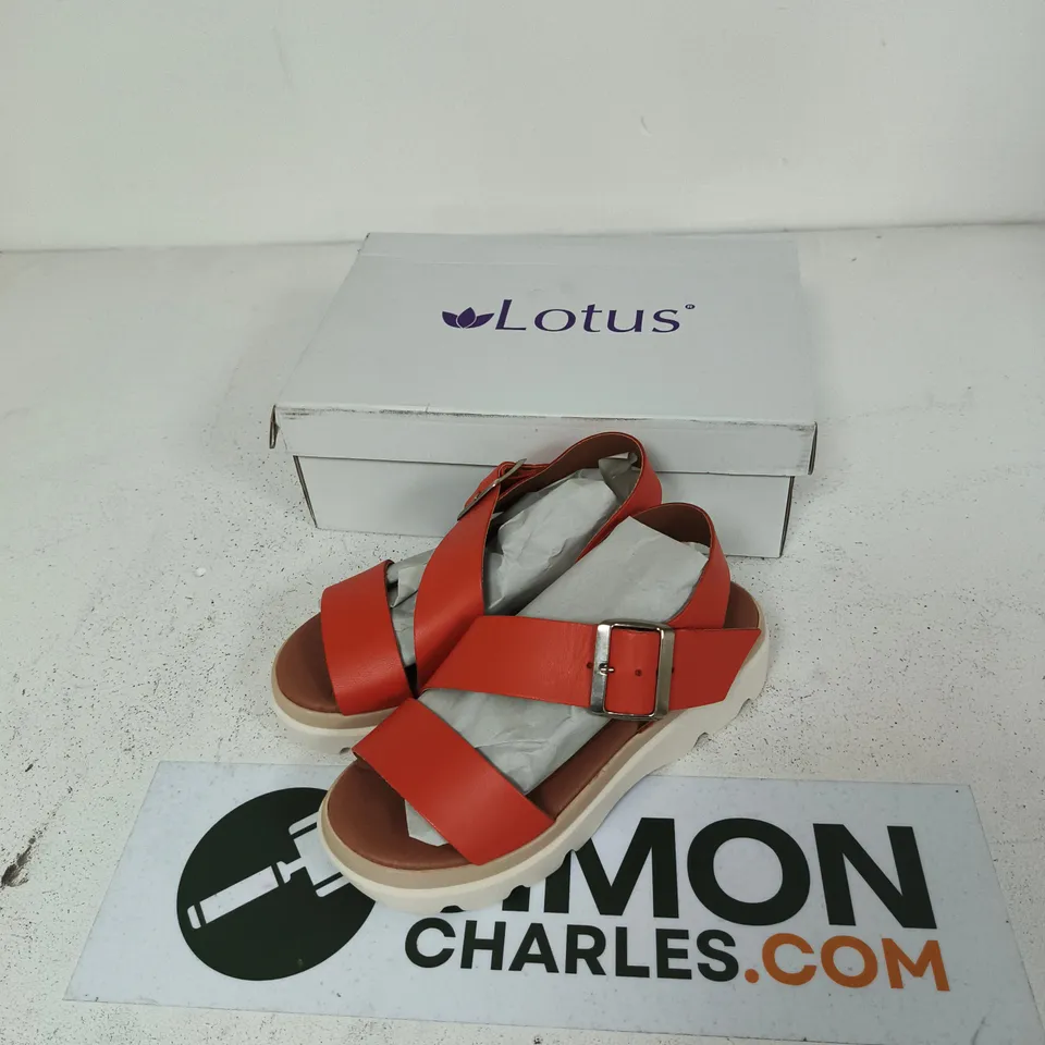 LOTUS LUANA-ULP350 ORANGE SANDALS - UK 3 (EU 36)