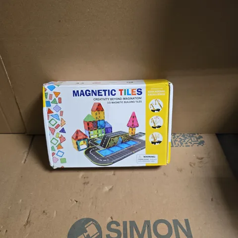 MAGNETIC TILES – 3D MAGNETIC BUILDING TILES EDUCATIONAL TOY (BOXED)