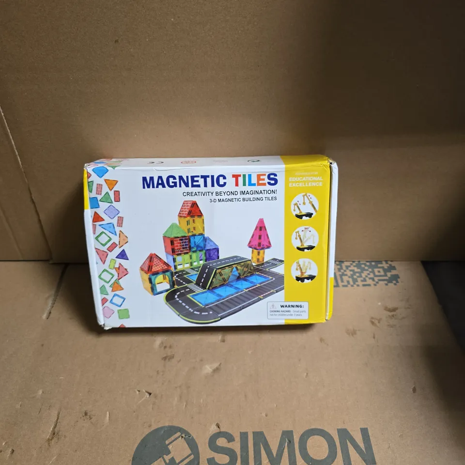 MAGNETIC TILES – 3D MAGNETIC BUILDING TILES EDUCATIONAL TOY (BOXED)