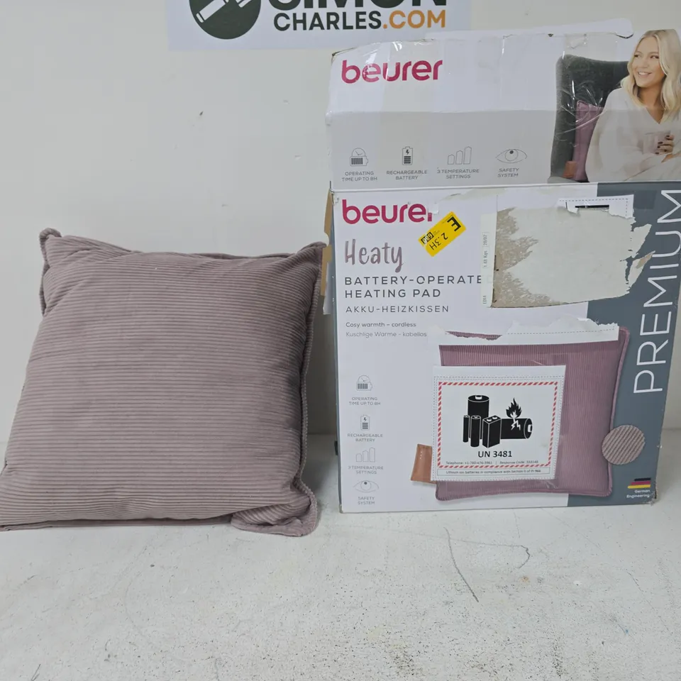 BEURER HEATY BATTERY-OPERATED HEATING PAD – BOXED