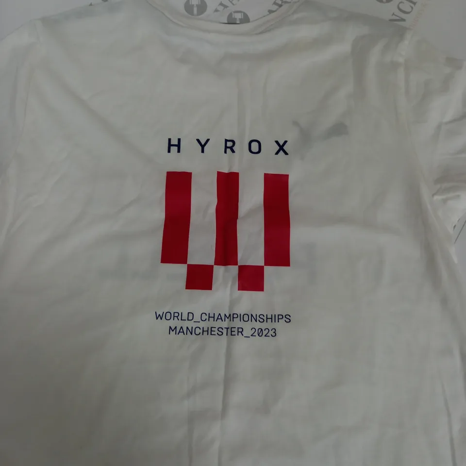 PUMA HYROX CASUAL TEE - WHITE - SMALL