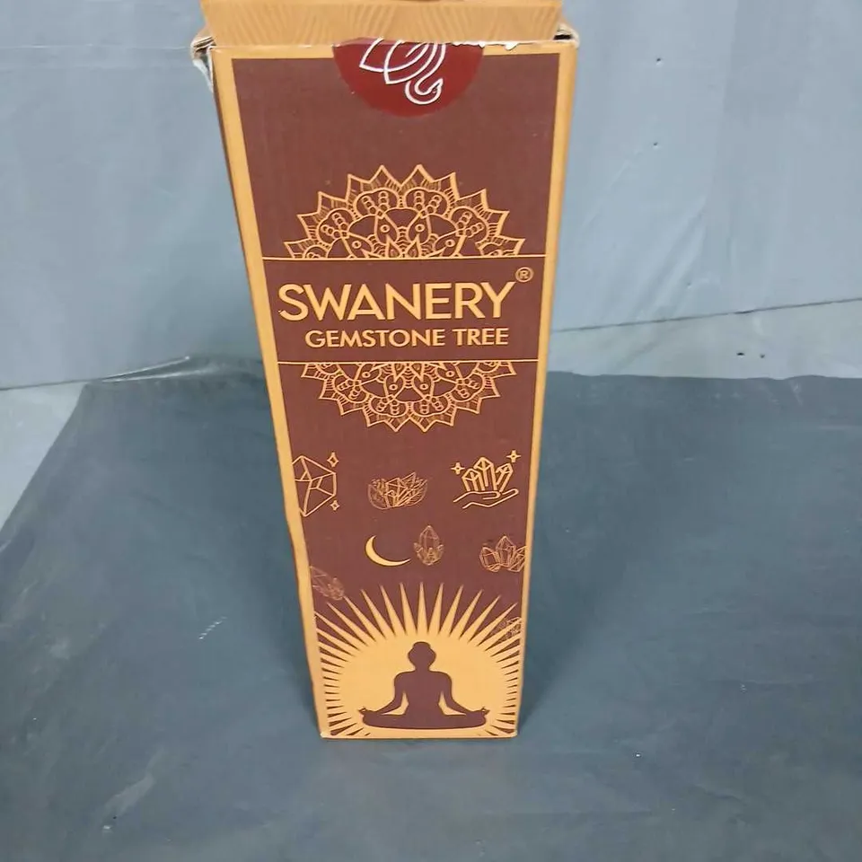 SWANERY GEMSTONE TREE – DECORATIVE ORNAMENT (BOXED)