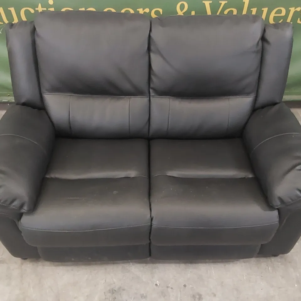 QUALITY DESIGNER FUAX LEATHER 2 SEATER SOFA