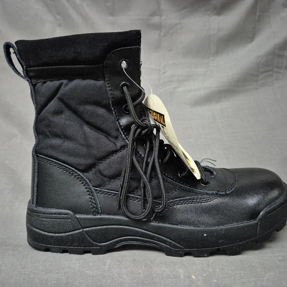 BOXED PAIR OF ORIGINAL SWAT ANKLE BOOTS IN BLACK EU SIZE 42