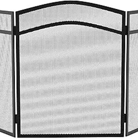BOXED MILTON 3 PANEL STEEL FIREPLACE SCREEN (1 BOX)