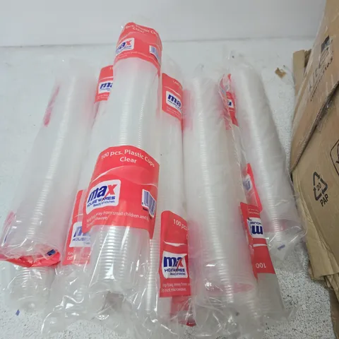 MAX HOUSEWARES PLASTIC CUPS BULK PACK