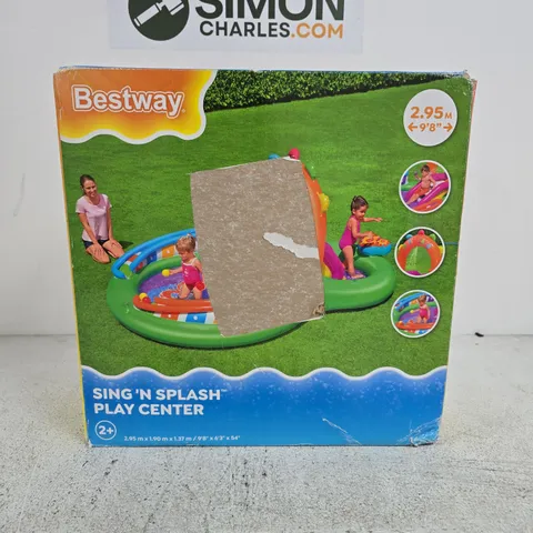 BOXED BESTWAY SING 'N SPLASH INFLATABLE PLAY CENTRE