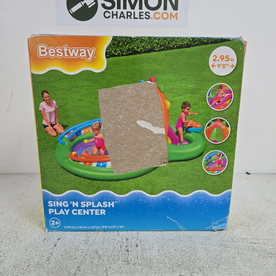 BOXED BESTWAY SING 'N SPLASH INFLATABLE PLAY CENTRE