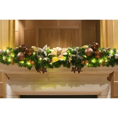BOXED 135CM LUXURY MANTLEPIECE GARLAND
