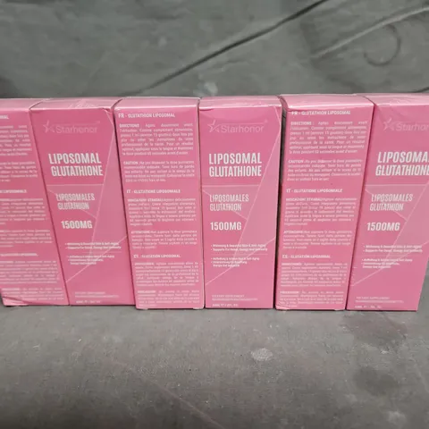 LOT OF 6 SEALED STARHONOUR LIPOSOMAL GLUTATHIONE 1500MG DIETARY SUPPLEMENT 60ML