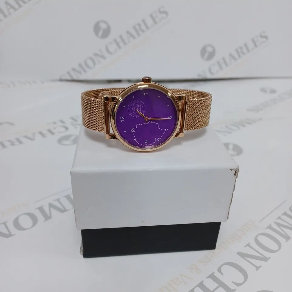 ELIZABETH II PLATINUM JUBILEE LIMITED EDITION 1 OF 100 QUARTZ MOVEMENT WATCH - STAINLESS STEEL - WATER RESISTANT 30M