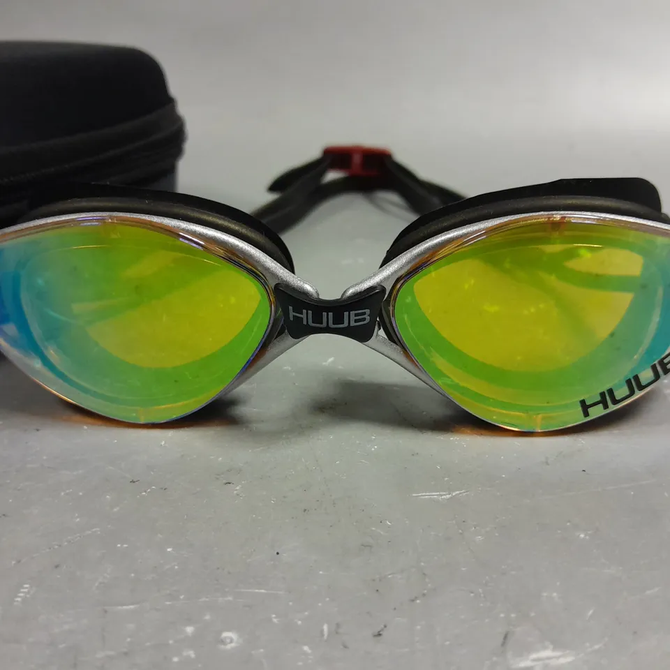 HUBB SILICONE FRAMED SPORTS GLASSES WITH CHANGEABLE LENS IN CASE