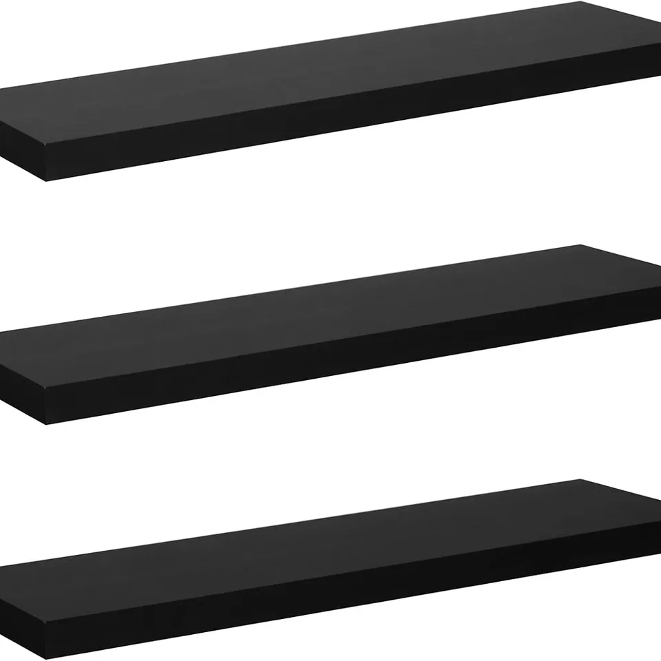 BOXED WOLTU BLACK FLOATING SHELF
