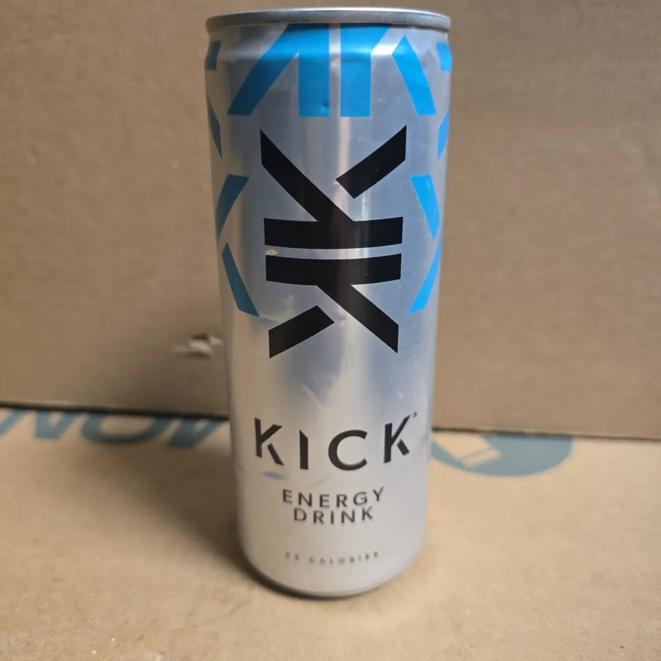 APPROXIMATELY 24 KICK ENERGY DRINK CANS (250ML)