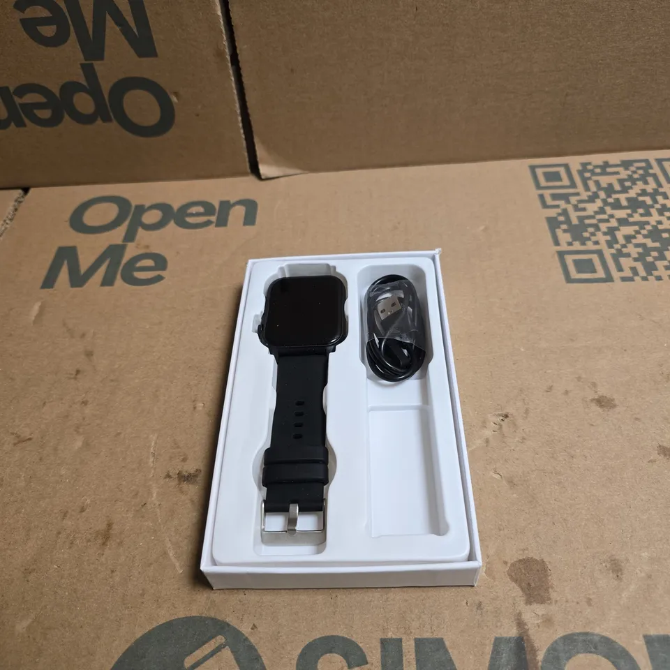 BLACK SMART WATCH IN BOX