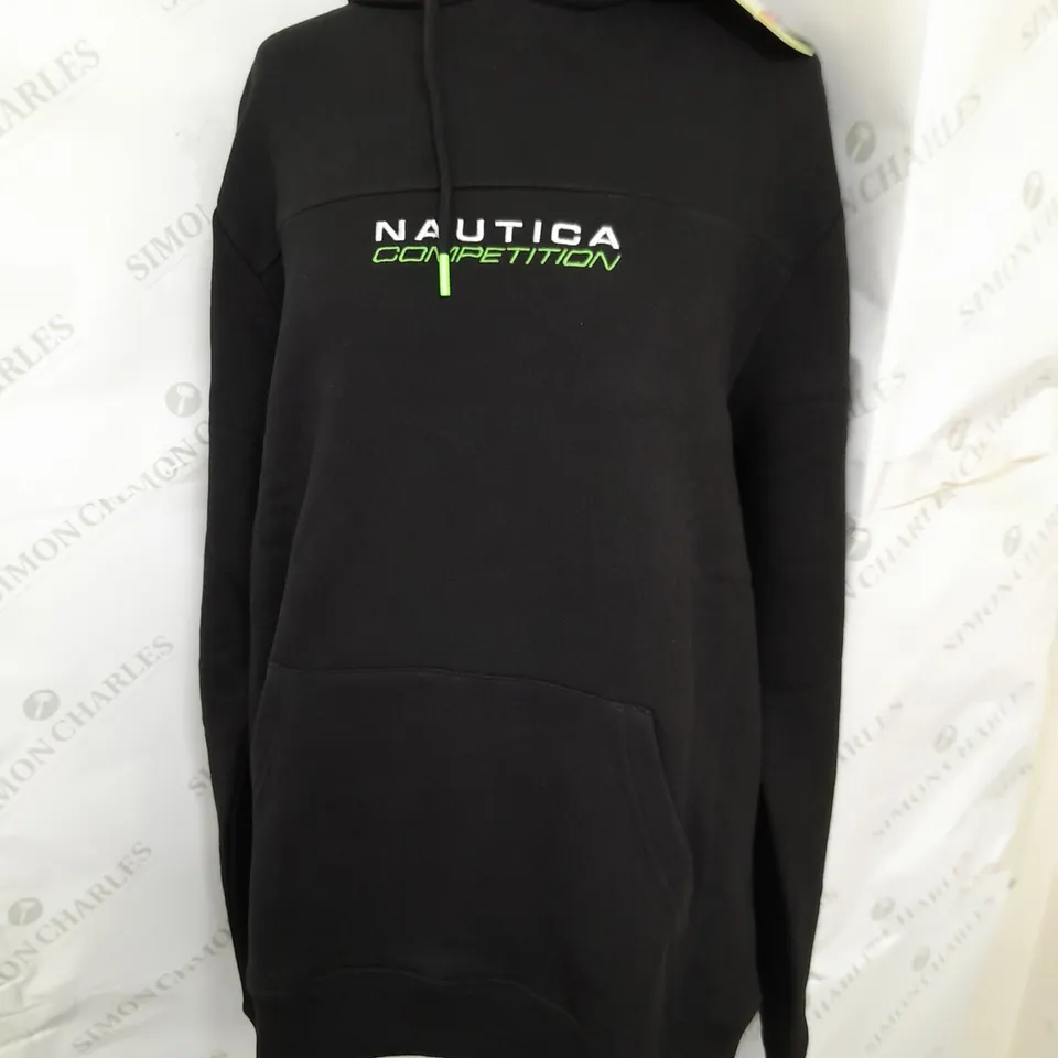 NAUTICA COMPETITION BARBAR OH HOODY IN BLACK AND GREEN SIZE L