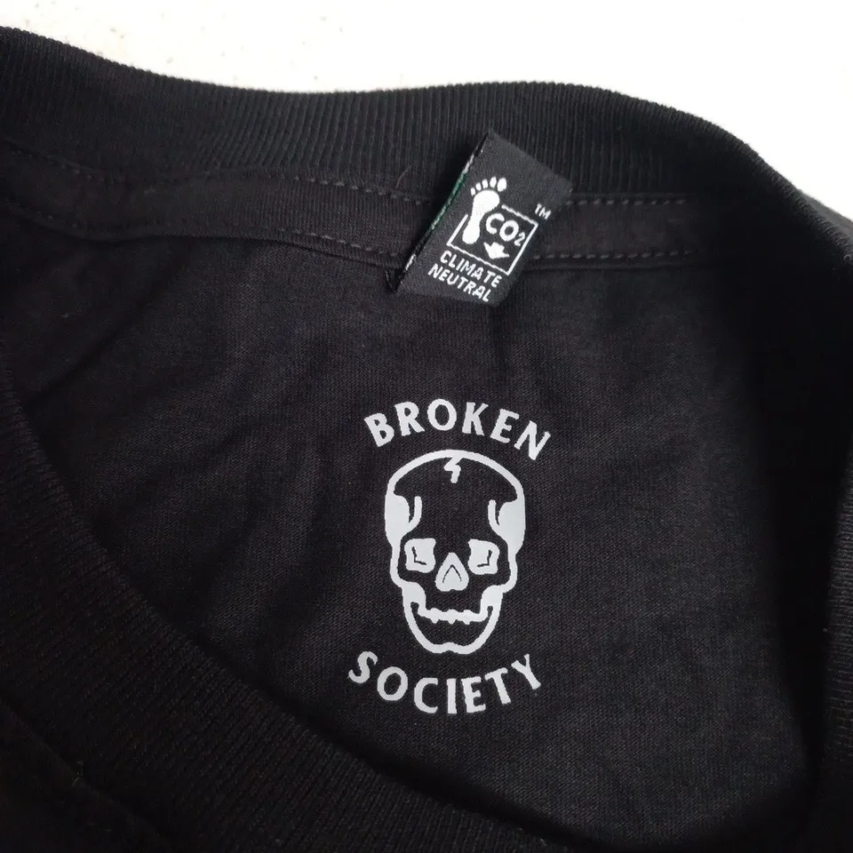 BROKEN SOCIETY BLACK T-SHIRT – UK M