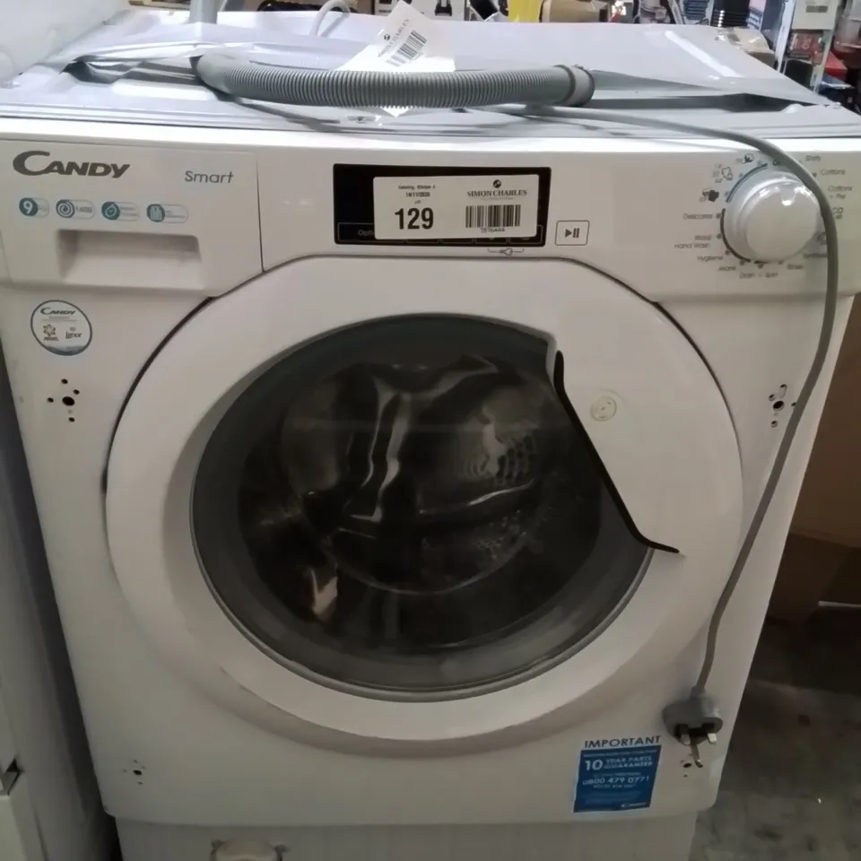 CANDY SMART INTERGRATED 9KG WASHING MACHINE 