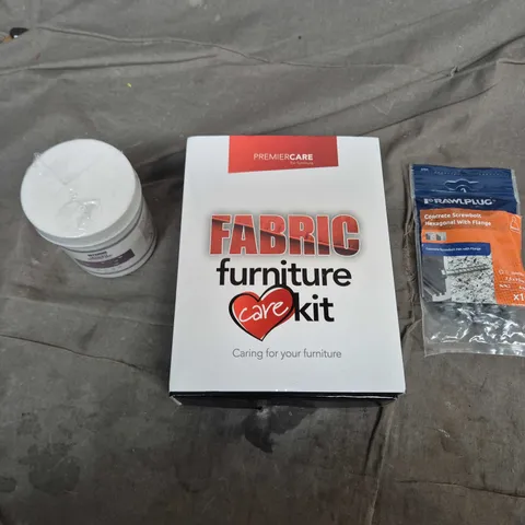 APPROXIMATELY 15 ASSORTED HOUSEHOLD PRODUCTS TO INCLUDE INVISABLE WATERPROOF AGENT, FURNITURE CARE KIT, HEXAGONAL SCREWBOLTS ETC 