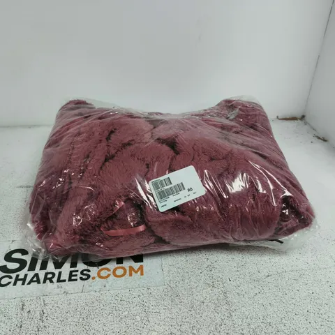 FLUFFY EXTRA LARGE ROBE DECO ROSE