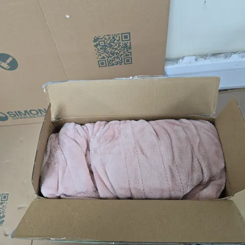 COZEE HOME FAMILY SIZED FAUX FUR & VELVETSOFT HEATED THROW 