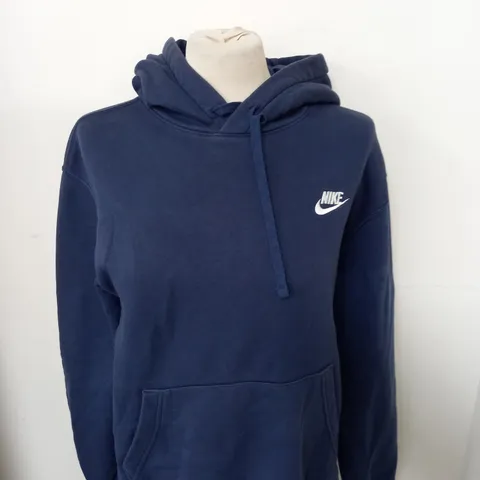 NIKE LOGO NAVY BLUE HOODIE SIZE M