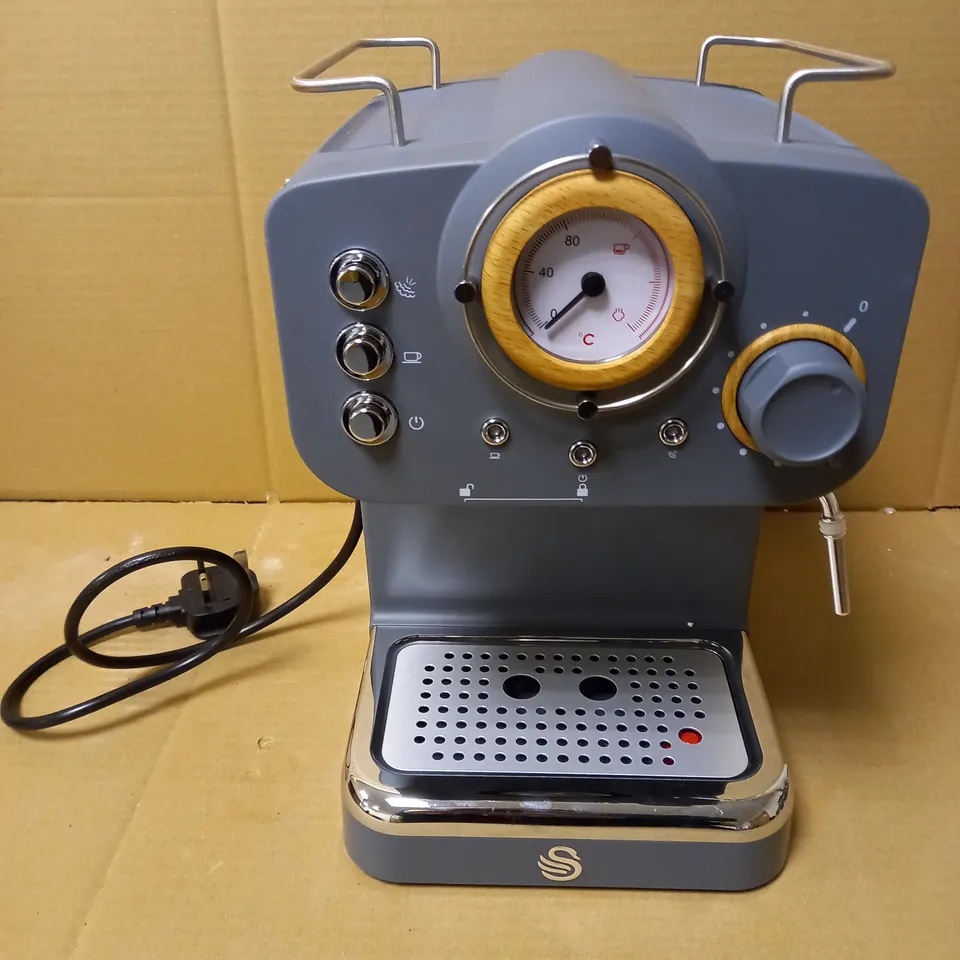 SWAN ESPRESSO COFFEE MAKER - GREY
