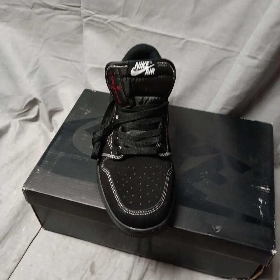 NIKE AIR JORDAN, TRAVIS SCOTT- CACTUS JACK EDITION - BLACK - UK SIZE 8.5
