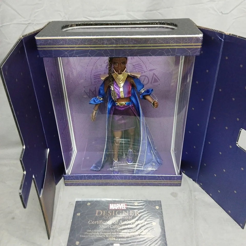 MARVEL DESIGNER COLLECTION WORLD OF WAKANDA LIMITED EDITION SHURI DOLL - 3326 OF 4500